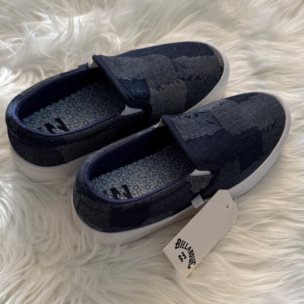 Billabong Denim Blue Slip-On Sneakers